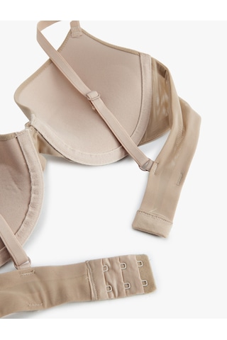 Koton Basic Tül Push Up Sütyen Bej 5wlk10070mk Ekru Ekru