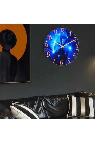 Homyl Modern Asılı Duvar Saati Sessiz Sigara Geçişli D D