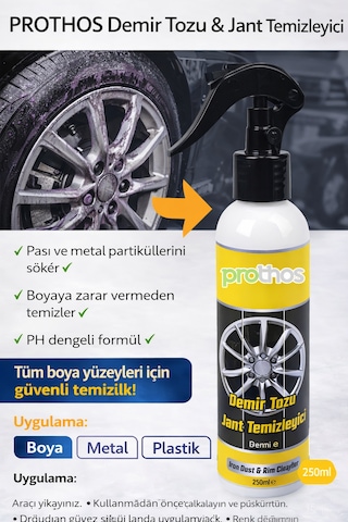 Prothos Demir Tozu Ve Jant Temizleme 250 Ml