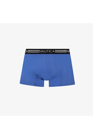 Nautica Erkek Mavi Standart Fit 3'lü Boxer Düz X55006t Mavi