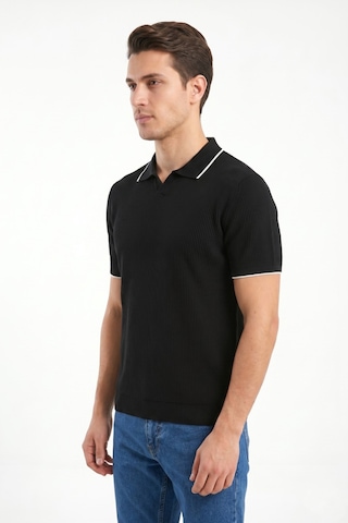 Baglan Erkek Spor Polo Yaka Triko Tişört Bgl-st05374 Siyah