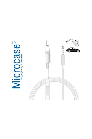 Microcase Ses Kontrol Özellikli Apple iPhone Uyumlu Lightning To Aux Çevirici Mh021