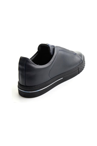Bambi Lacivert Antik Hakiki Deri Erkek Sneaker E01610197141