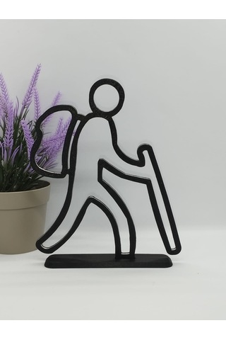 Yürüyüşçü Masa Dekor Hediye Fikri Sanat Heykeli