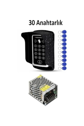 Rfıd Şifreli Kapı Kilidi - Koruyucu Kapak - Adaptör - 30 Tag