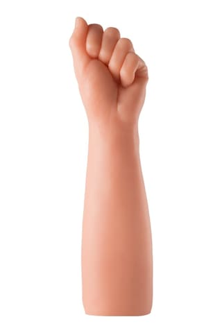 30 Cm Dev Kalın Realistik Yumruk Fist Tasarımlı Dildo Ten Rengi Çok Renkli