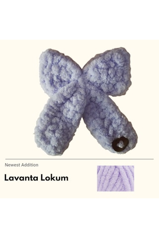 Lavanta Lokum Puffy Toka Lila