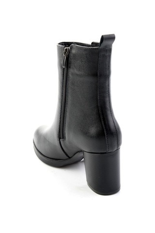 Bambi Siyah Hakiki Deri Kadın Bot & Bootie K02788012103