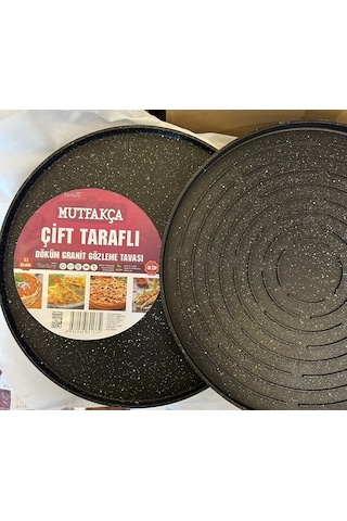 Mutfakça Çiftaraflı Döküm 36 Cm Et Balık Gözleme Tavası