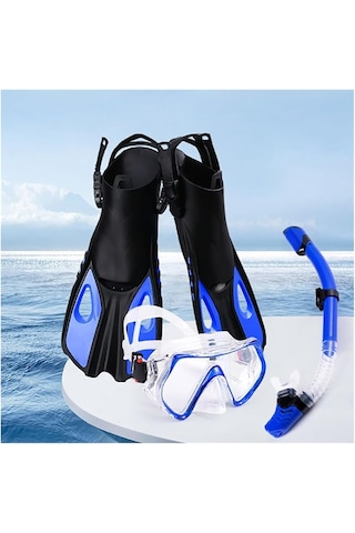 Monozone Yetişkinler İçin Şnorkel Takımı 3parça Set,dalış Gözlüğü