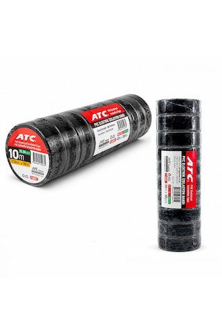 10 Adet Lüx Siyah Pvc İzolasyon Elektrik Bandı 0.13x19x11yds 10mm - 1 Paket Gönderilir - 1 Paket İçinde 10 Adet Ba Belirtilmemis