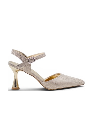 Hbz 0615 Simli Kadın Stiletto Gold