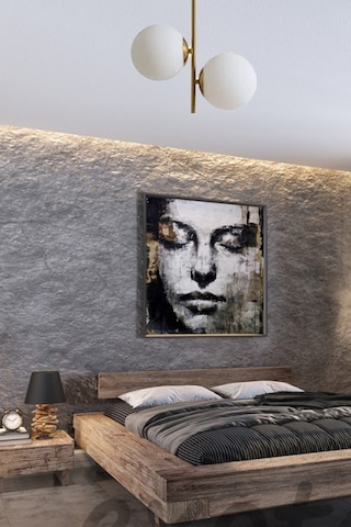 Rudi Modern Plofonyer Gold Kasa Beyaz Camlı Ikili Avize