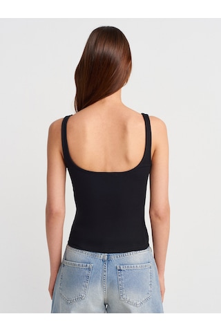 Dilvin 21057 Askılı Atlet-siyah Siyah