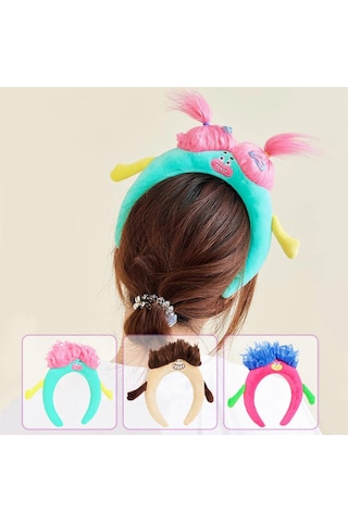 Yeni Peluş Kafa Bandı, Anime Karikatür, Sevimli, Komik Ve Çirkin Saç Bandısarı Çok Renkli