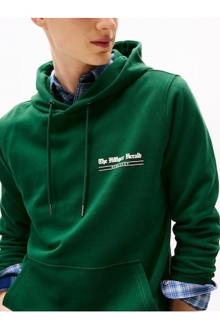 Tommy Hilfiger Hılfıger Herald Grap, Yeşil Erkek Hoodie