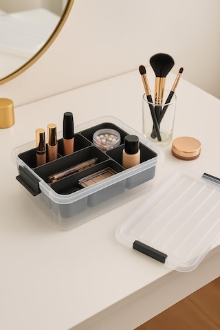 3,20 L Şeffaf Saklama Kutusu & Organizer Düzenleme Kutusu Şeffaf
