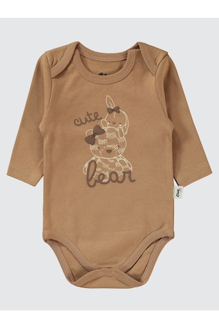 Civil Baby Kız Bebek 3'lü Takım 6-18 Ay Kahve Kahve