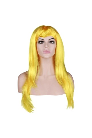 Riota Anime Tarzı Uzun Düz Saçlı Karnaval Peruğu 171228346 Gri