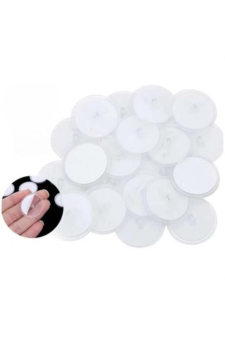 Buffer 20 Adet Şeffafgüçlü Disk Yapışkanlar Askı Şeffaf