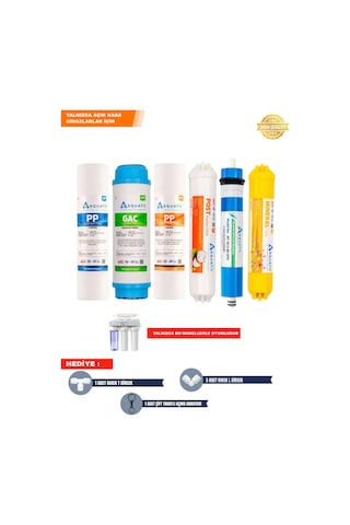 Su Arıtma Filtresi – Açık Kasa 10 inç 6’lı Filtre Seti