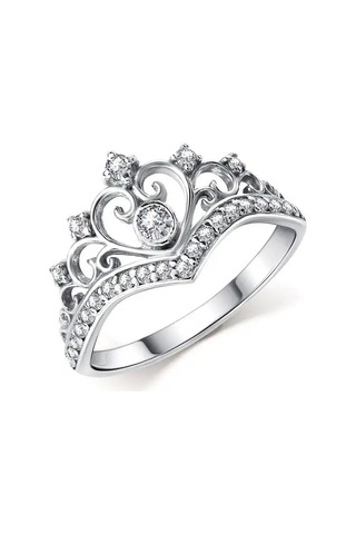 Gold Plaza Jewelry Taç Yüzük Gümüş 148887805 Gri