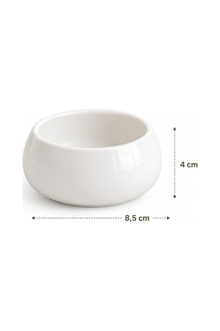 Porselen 6 Lı Kahvaltılık Kase Seti 8,5 Cm Sosluk Çerezlik Sunumluk Beyaz