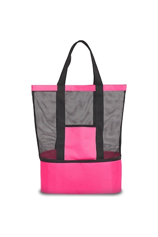 Plaj Çantası Soğuk Sıcak Tutucu Bölmeli Piknik Kamp Çantası Pembe