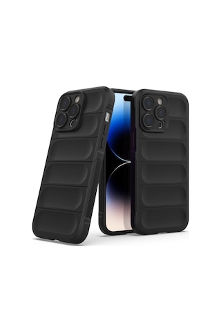 Apple Uyumlu iPhone 15 Pro Max Kılıf Optimum Lens Çerçeveli Silikon Kapak