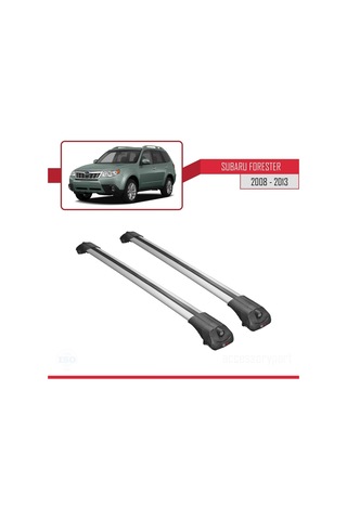 Subaru Forester 2008-2013 Arası İle Uyumlu Ace-1 Ara Atkı Tavan Barı Gri