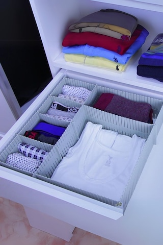 Çekmece Düzenleyici 4'lü 10x40 - Çok Amaçlı Ayarlanabilir Bölmeli Organizer Beyaz