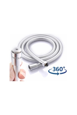 Nerolıa Gerçek Silikon Nozullu Duş Başlığı Seti / 360 Dönerli Kıvrışmaz Duş Hortumu / Yüksek Basınç / Ev Diğer