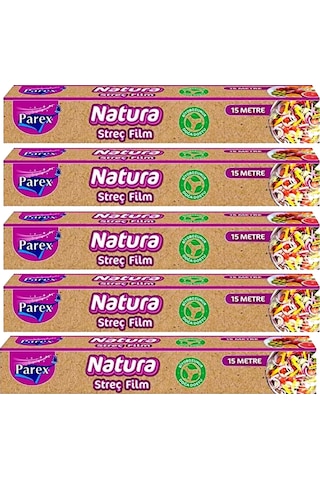 Natura Streç Film 15 Mt 5 Paket