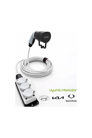 Plugen V2l Adaptör 3 Metre 3'lü Uzatma Prizli - Hyundai / Kia / Ssangyong Uyumlu Araçtan 220v Priz Çıkışı