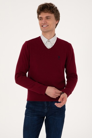 U.S. Polo Assn. Erkek Bordo Basic Kazak 50288881-VR014