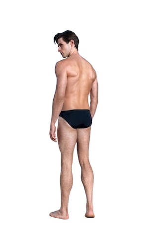 Doreanse Erkek Logo Baskılı Slip Mayo 3844-siyah