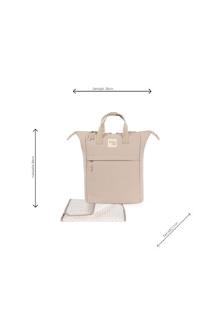Walking Mum Eco Mum Bebek Bakım Sırt Çantası Apricot Bej