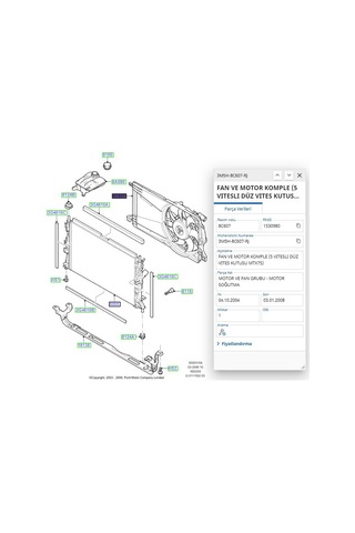 Fan Motoru Komple +ac Focus C.max 1.6 Tdcı 04 Kal 418000 - 3m5h 8c607 Rj