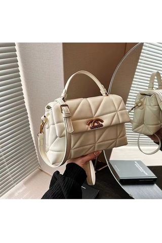 Jzcat Kadın Üst Düzey Çok Yönlü Günlük Sokak Postacı Çantası - Beyaz