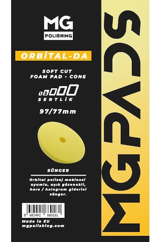 Mg Pads Orbital Hare/hologram Giderici Cila Süngeri Sarı - 97/7