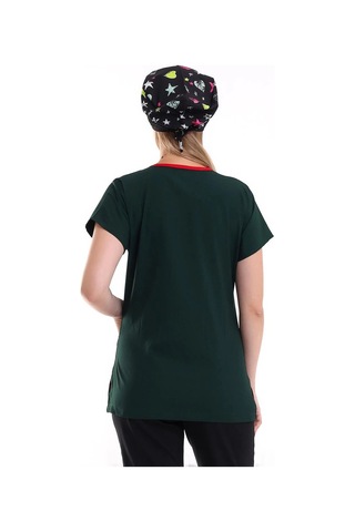 Bflex Unisex Likralı Yarasa Kol Tek Üst - 6429 Ördek Başı Yeşili 6429 Ö.başı Yeşili
