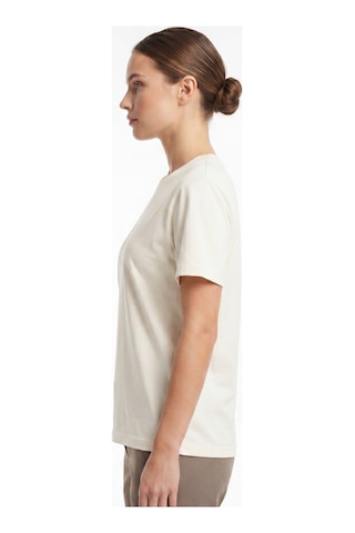 Goffra Kadın Vision Bisiklet Yaka Premium Kalite Yoğun Dokulu Pamuklu T-shirt Krem W101-r0220-02