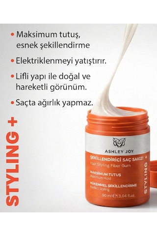 Ashley Joy Saç Sakızı Fiber Gum Maximum Tutuş Mükemmel Şekillendirme 90 ML