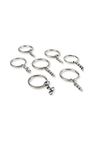 Anahtarlık Halkası Metal 5 Cm Gümüş 50 Adet