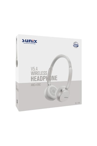 Sunix BLT-100 ANC+ENC Kablosuz Bluetooth 5.4 Kulak Üstü Kulaklık