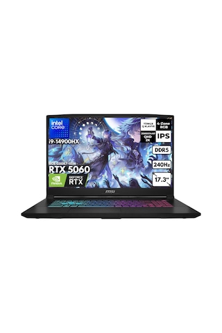 MSI Katana 17 HX B14WFK-217TRHMF3 i9-14900HX 48 GB 1 TB SSD 8 GB RTX5060 17.3" W11H Dizüstü Bilgisayar