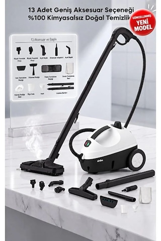 Sinbo SSC-6431 1500 W Buharlı Temizleyici + 13 Parça Aksesuar