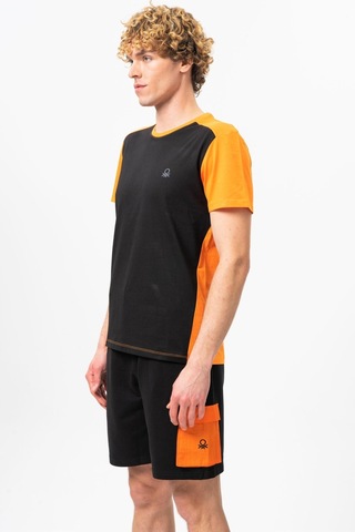 Benetton Bnt-m20452-23y Erkek T-shirt Bnt-m20452-r1534 Siyah