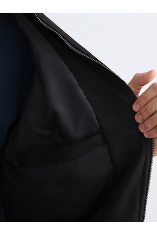 Lcw Vision Siyah Erkek Süet Görünümlü Bomber Ceket