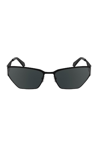 Calvin Klein Jeans Ckj 24207s 001 58 Unisex Geometrik Siyah Metal Güneş Gözlüğü Siyah